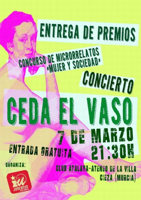 Entrega de premios del III Concurso de Microrrelatos y concierto de 'Ceda el vaso'