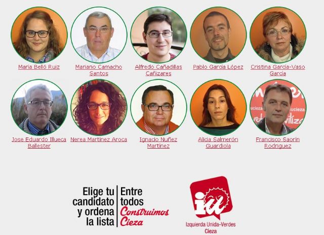 IU-Verdes de Cieza celebra sus Primarias Abiertas el próximo sábado 17 de enero