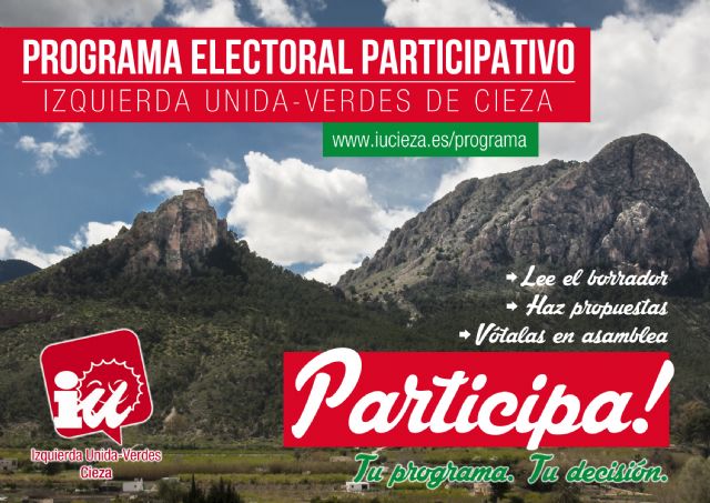 IU-Verdes de Cieza abre su programa electoral a la participación de la gente