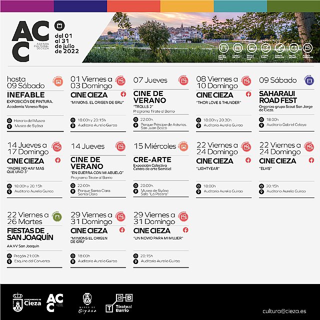 El Ayuntamiento de Cieza presenta 'Agenda Cultural'