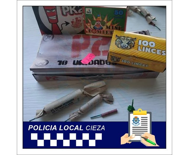 La Policía local ha informado sobre la normativa acerca de la venta de material pirotécnico (petardos) durante estos días de Navidad