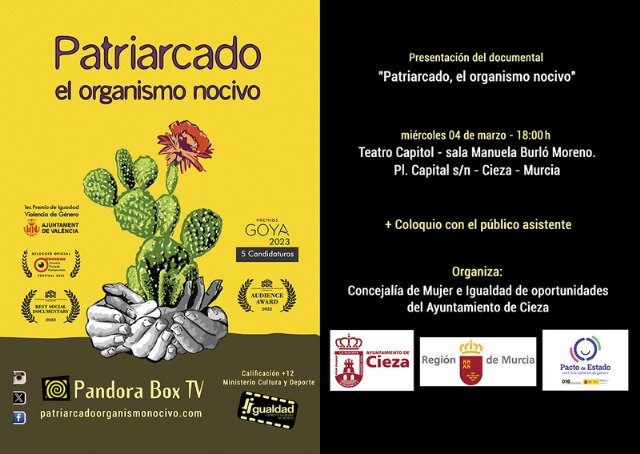 'Patriarcado, el organismo nocivo'. Porque es muy difícil protegerse de lo que no se ve