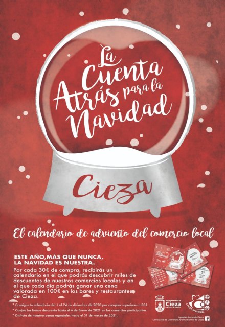 La Concejalía de Comercio Ayuntamiento de Cieza marca la cuenta atrás para la Navidad