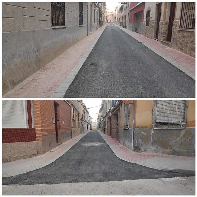 Concluyen las obras de remodelación en cuatro calles de Cieza