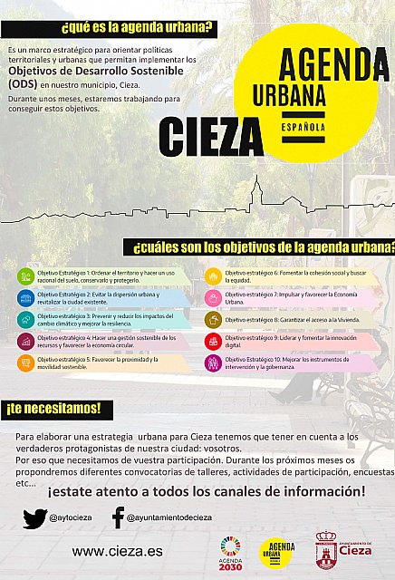 La Agenda Urbana de Cieza, pensando un nuevo modelo de ciudad