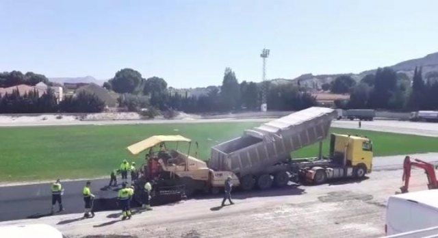 Las obras de la pista de atletismo entran en su recta final