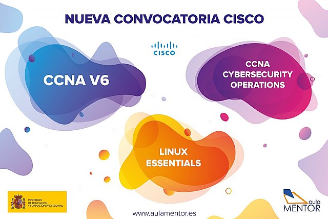 Abierto el plazo de matriculación para la oferta de formación Cisco del Aula Mentor