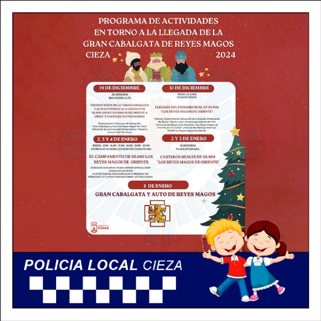 Informan de los horarios e itinerarios para la cabalgata de Reyes Magos 2024