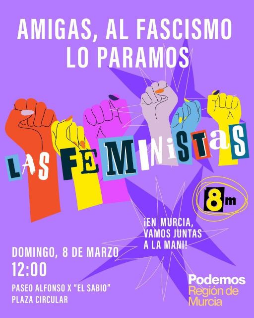Este 8 de marzo, día internacional de la mujer trabajadora: 'al fascismo lo paramos las mujeres'