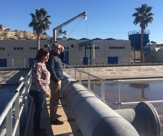 Obras de mejora en la Estación Depuradora de Aguas Residuales de Cieza