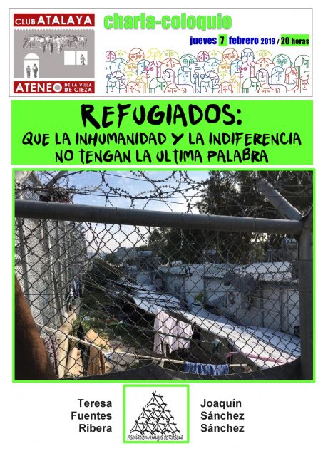 Charla-coloquio sobre las personas refugiadas en el Club Atalaya