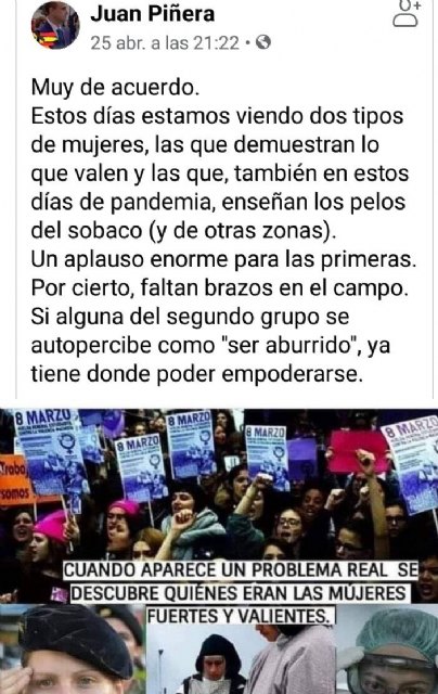 'Contra las lamentables declaraciones del portavoz de VOX-Cieza'