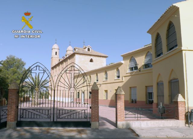 La Guardia Civil detiene a un peligroso delincuente por el asalto a la ermita del Santo Cristo del Consuelo de Cieza