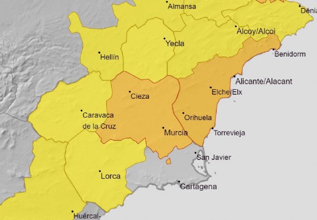 Vuelve la alerta naranja este martes a Cieza por altas temperaturas