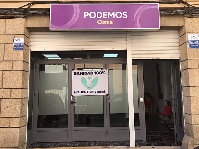 Podemos-Cieza traslada su sede a la calle Escultor José Planes