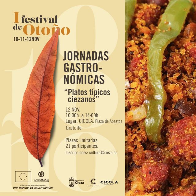 Tomás Rubio y María Turpín presentan el I Festival de Otoño de Cieza