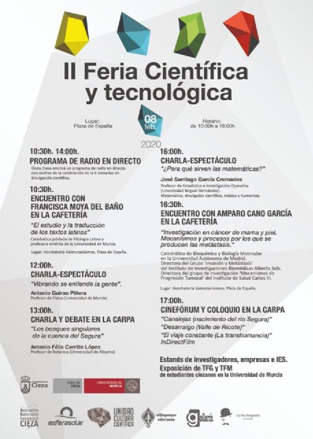 El colofón a las II Jornadas de Divulgación Científica de Cieza: la feria científica y tecnológica