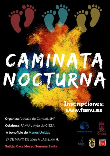 El viernes 17, caminata solidaria en Cieza
