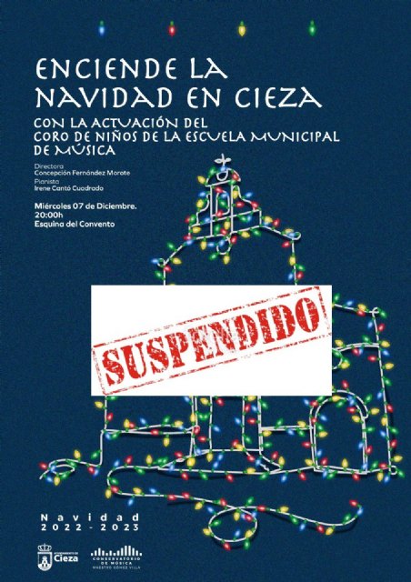 Suspendido el acto institucional de encendido de la iluminación navideña