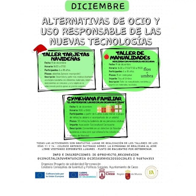 Juventud arranca diciembre con nuevas actividades