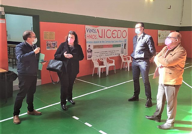 El Polideportivo Municipal Mariano Rojas acogerá la vacunación de policías y docentes de Cieza, Abarán y Blanca