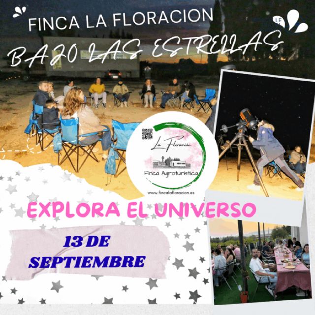 Finca La Floración organiza una experiencia única para disfrutar de una degustación con observación de estrellas en Cieza