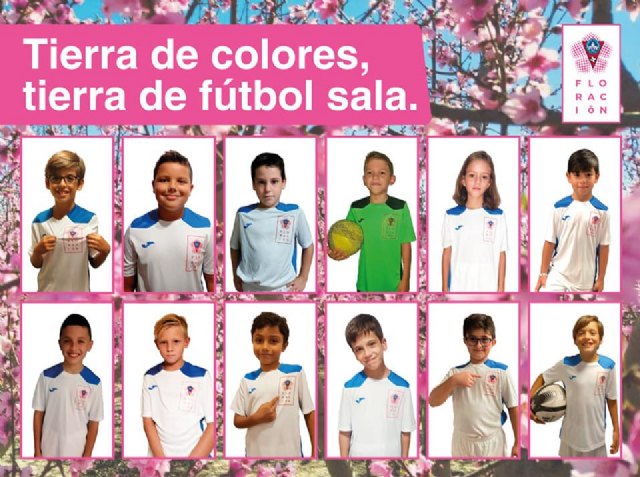 El nuevo diseño del escudo del Cieza Fútbol Sala se vuelca en la promoción de la Floración