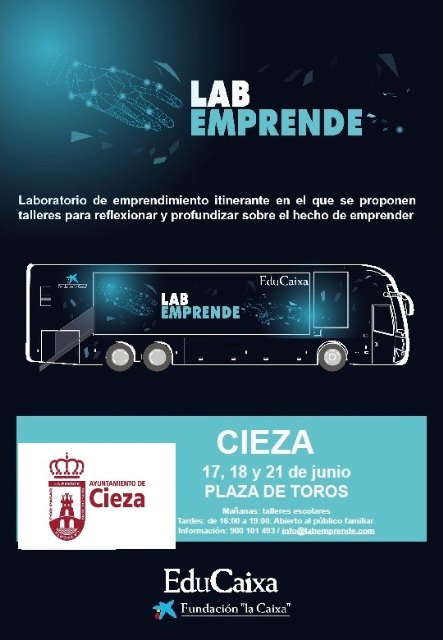 Llega a Cieza Labemprende, el laboratorio de emprendimiento de 'la Caixa'