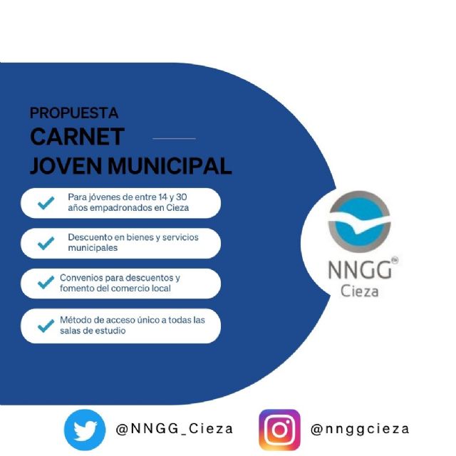 NNGG Cieza propone la creación de un carnet joven municipal