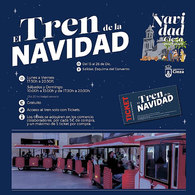 Estas fiestas, disfruta del tren de la Navidad