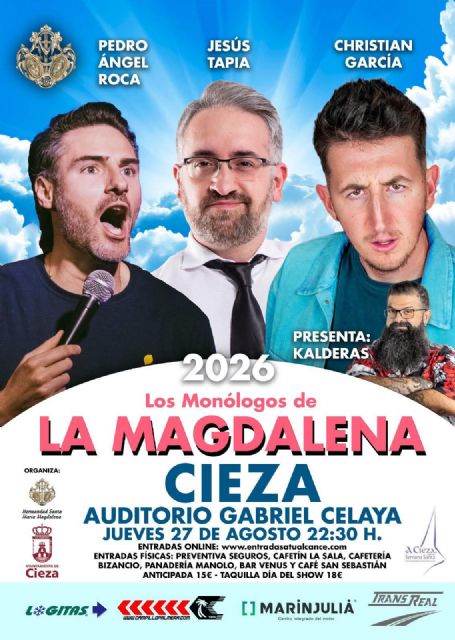El mejor humor se cita en cieza con 'los monólogos de la magdalena 2026'
