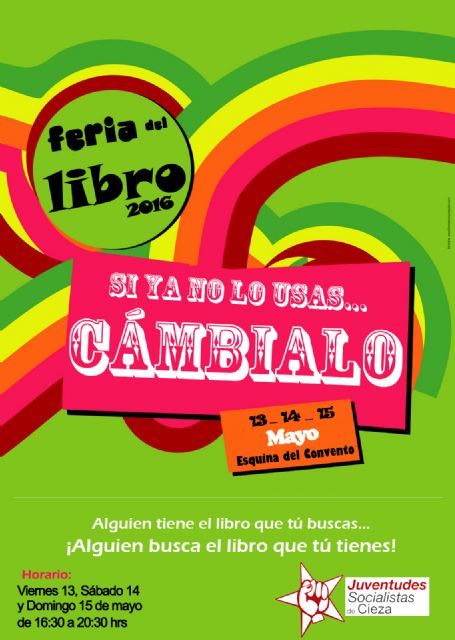 Juventudes Socialistas de Cieza organiza el II Trueque de libros