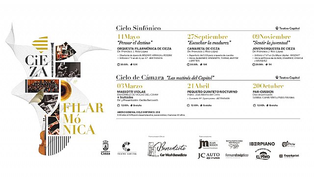 El Teatro Capitol acoge este sábado el concierto de presentación de la Orquesta Filarmónica de Cieza