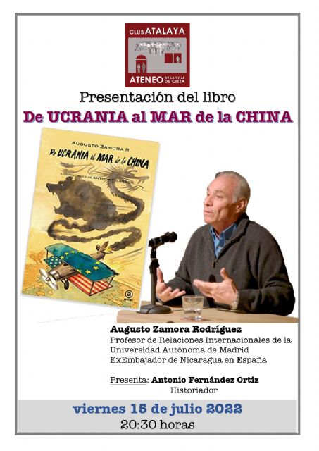 Presentación del libro de Ucrania al Mar de la China en el Club Atalaya