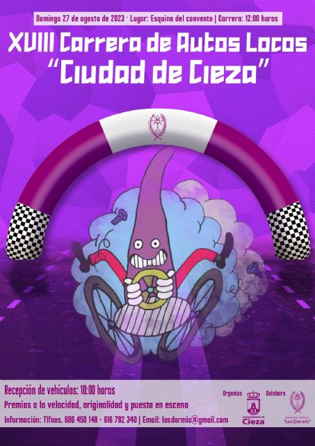 Abierto el plazo de inscripción de la XVIII Carrera de Autos Locos Ciudad de Cieza