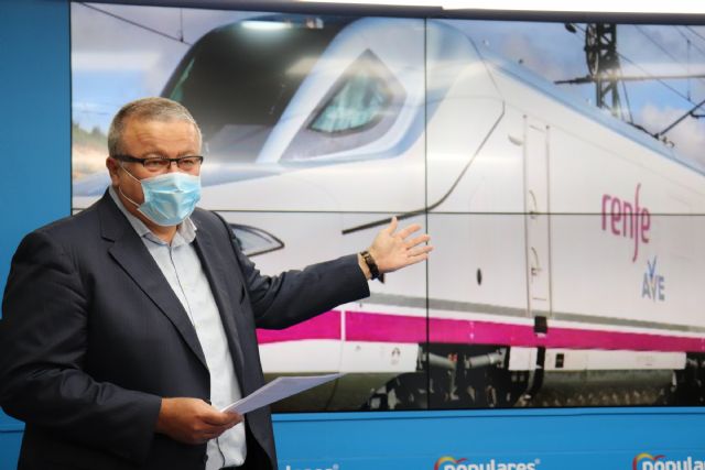 Bernabé: 'Las promesas electorales de Conesa vuelven a quedar en el cajón del Gobierno de Sánchez al dejar fuera la alta velocidad por Cieza'
