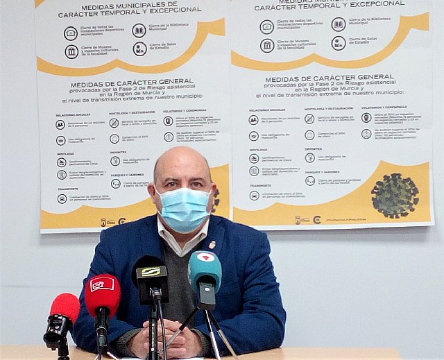 Cese de toda actividad municipal no esencial ante el grave aumento de contagios por covid