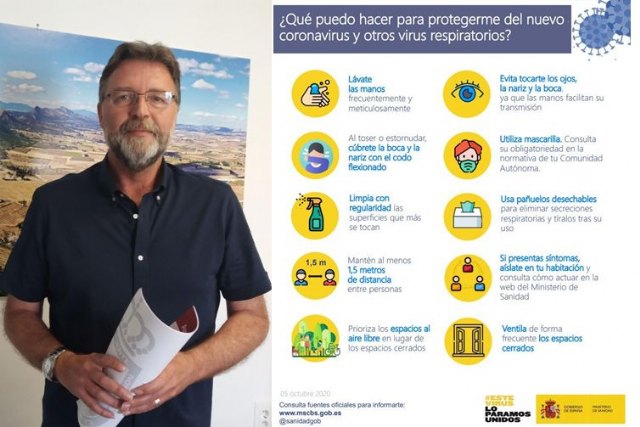 Saorín recuerda diez recomendaciones para protegernos de la Covid-19