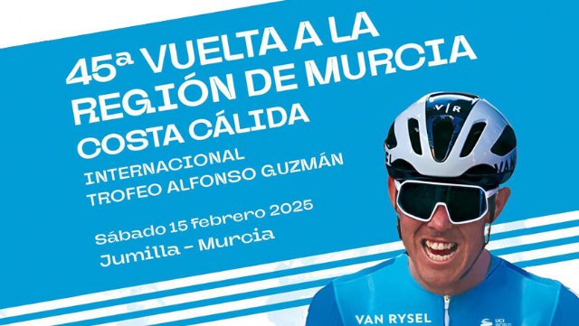 La Vuelta Ciclista a la Región de Murcia-Costa Cálida pasará este sábado por la ciudad de Cieza entre las 12.30 y las 13.20 horas