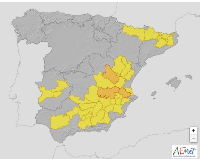 Meteorología decreta alerta amarilla por tormentas hoy en la zona de Cieza