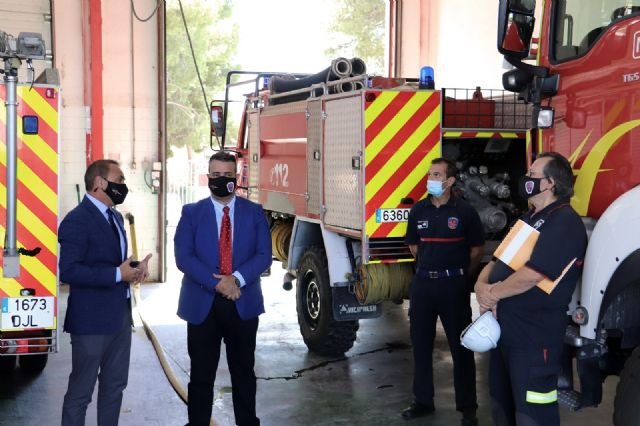 La primera fase de las obras de renovación del Parque de Bomberos de Cieza finaliza en octubre