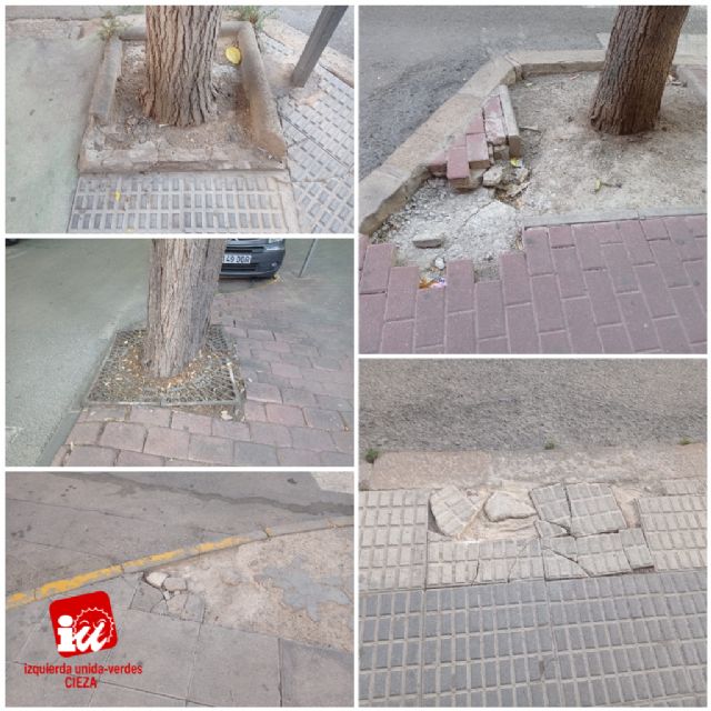 IU-Verdes acusa a Tomás Rubio de 'abandonar' las calles de Cieza tras tres años sin una política seria de mantenimiento