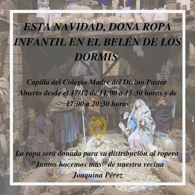 El Belén de Los Dormis recupera su carácter solidario tras la pandemia