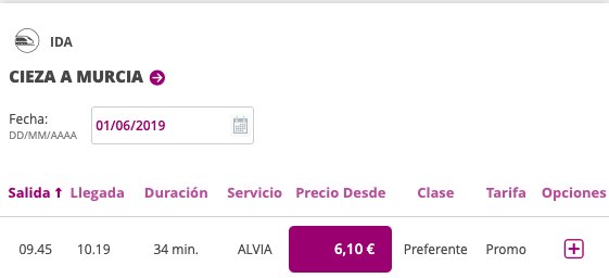 Dos trenes híbridos pararán en Cieza y harán el viaje a Madrid en menos de tres horas