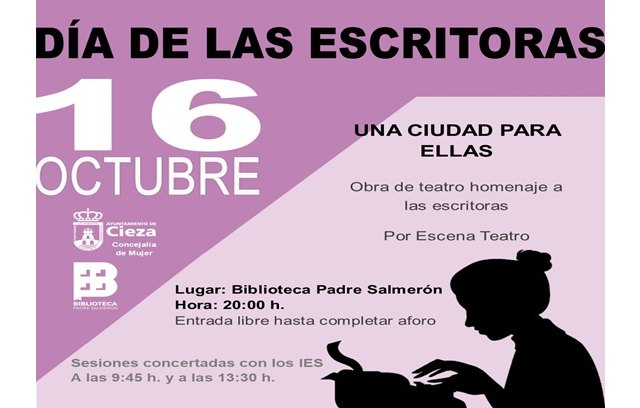 La Concejalía de Mujer y la Biblioteca Padre Salmerón conmemoran el Día Internacional de la Mujer Escritora