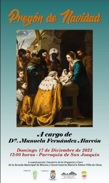 Con el pregón de Manuela Fernández Alarcón se anunciará este domingo la llegada de la Navidad