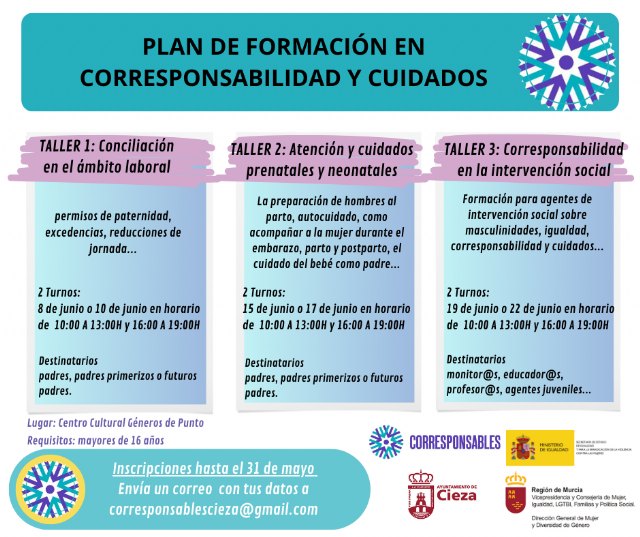 Talleres gratuitos del Plan Corresponsables