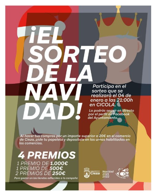 El Ayuntamiento y la Asociación de Comerciantes de Cieza te invitan a participar en ¡El sorteo de la Navidad!