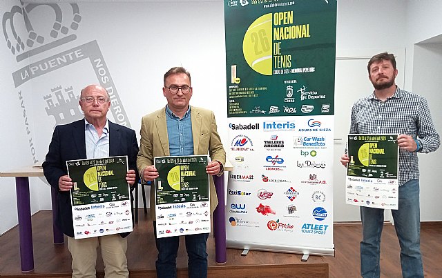 Presentan el 26 Open Nacional de Tenis, ciudad de Cieza. Memorial Pepe Ríos