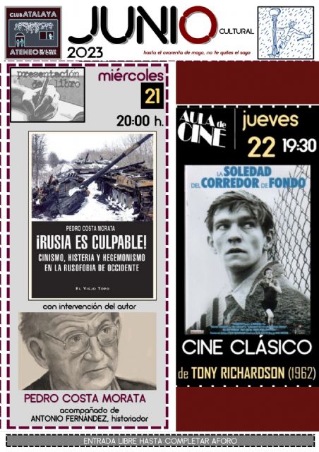 Pedro Costa presenta el libro '¡Rusia es culpable! cinismo, histeria y hegemonismo en la rusofobia de occidente' en Cieza